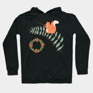 how the squirrel stole christmas Hoodie